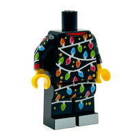 Classic Christmas Lights PJs on Black