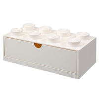 8-Stud Desk Drawer – White