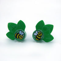 Bees with Leaves Earrings
