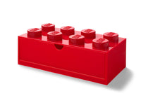 8-Stud Desk Drawer – Red