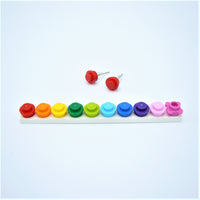 Pink Stud Earrings