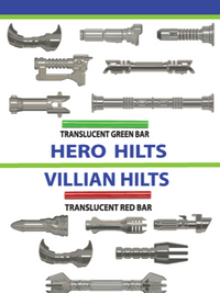 Hero vs. Villain Metal Grey Hilt Pack