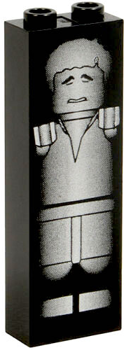 Brick 1 x 2 x 5 with Han Solo in Carbonite Pattern