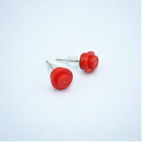 Red Stud Earrings
