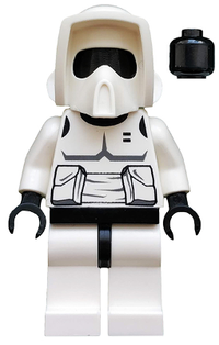 Imperial Scout Trooper Plain Black Head