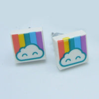 Rainbow Stud Earrings