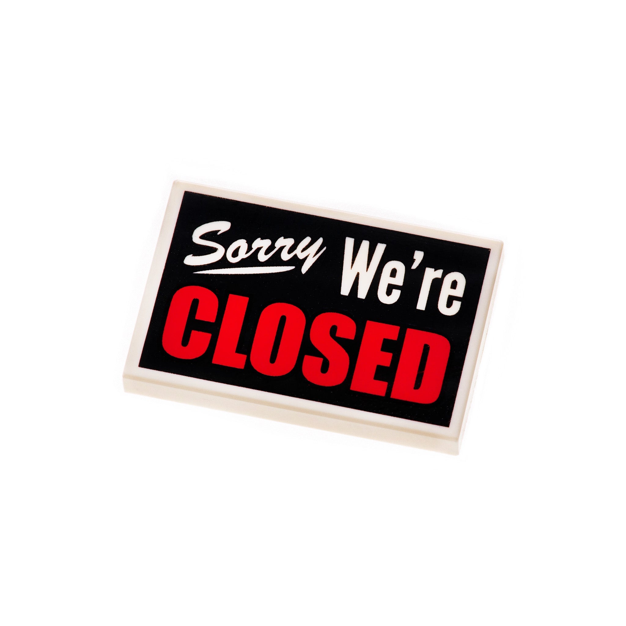 Closed Sign Tile – Bricks & Minifigs Grand Rapids