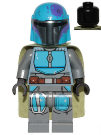 Mandalorian Tribe Warrior (Hewitt Dala) - Male, Olive Green Cape, Dark Azure Helmet