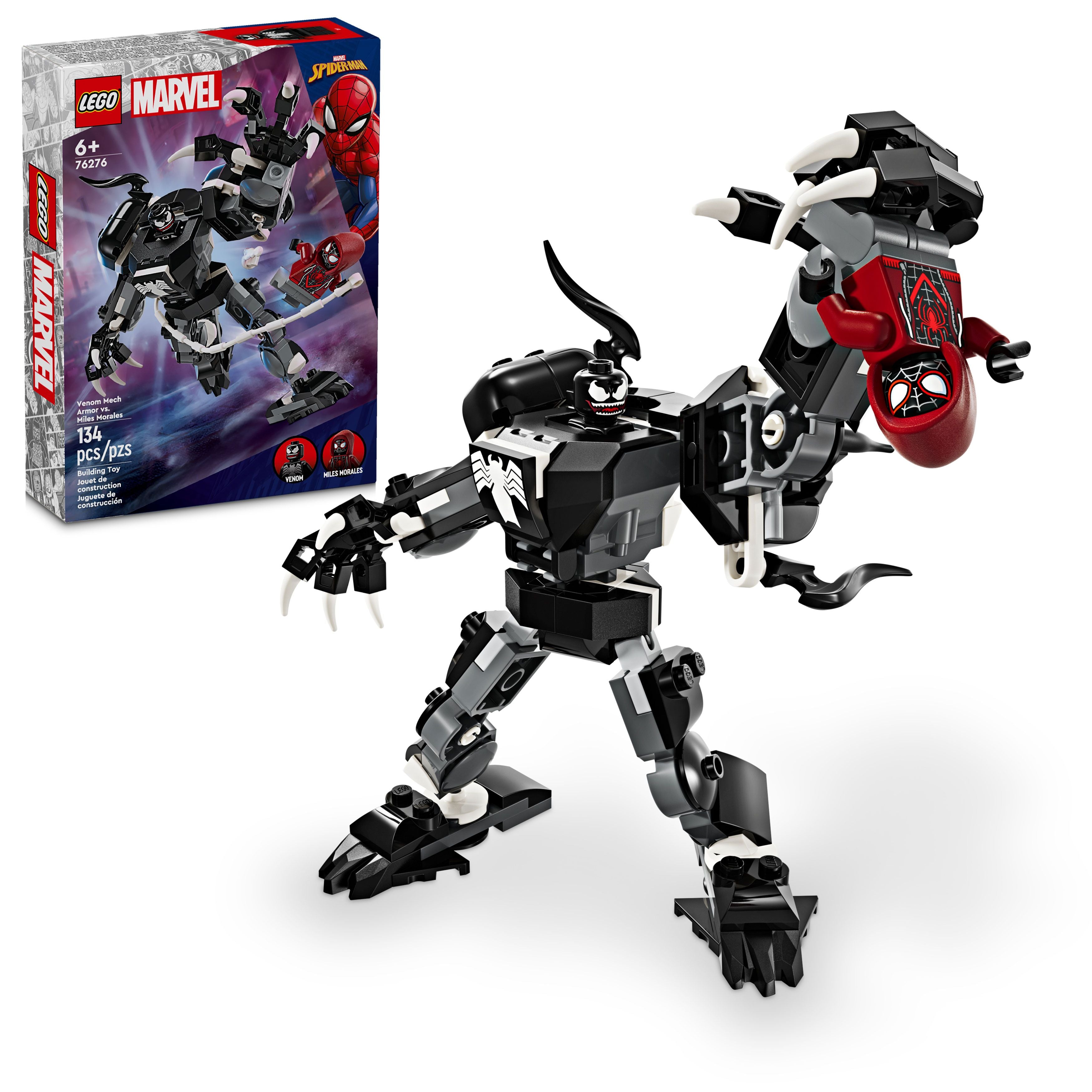 Mech Paper Mini Venom Mech Armor vs. Miles Morales (Retired) – Bricks & Minifigs Grand ...