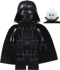 Darth Vader - Printed Arms, Spongy Cape, White Head with Frown