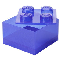 4-Stud Brick w/ Lid – Purple Glitter