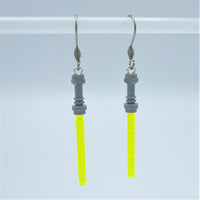 Yellow Lightsaber Earrings