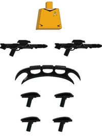 Space Trek Yellow Shirt Weapons Pack