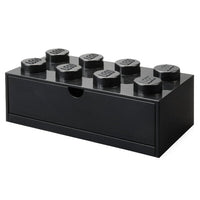 8-Stud Desk Drawer – Black