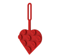Heart Bag Tag Red