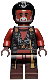 Greef Karga - Black Magistrate Robe, Dark Brown Printed Legs, Gray Beard