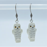 White Owl Earrings