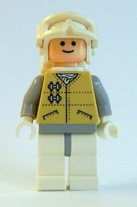 Hoth Rebel Light Nougat Head White Snow Visor Goggles