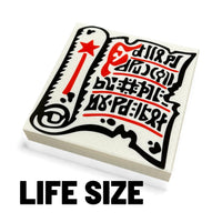 Life-Size 90s Magic Wizard Scroll Tile