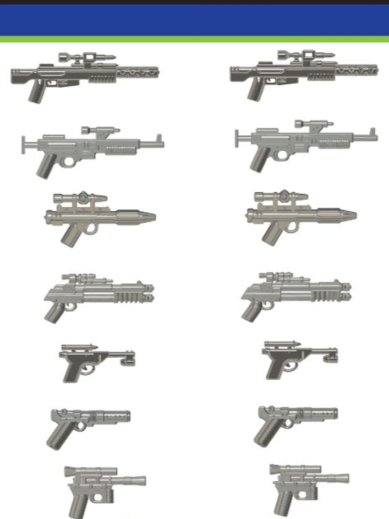 Rebel Blaster Metal Grey Pack – Bricks & Minifigs Grand Rapids