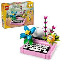 Typewriter with Flowers
