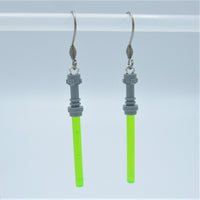 Green Lightsaber Earrings