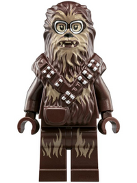 Chewbacca - Dark Brown, Medium Nougat Fur, Crossed Bandoliers, Goggles
