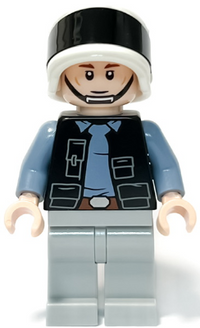 Rebel Fleet Trooper - Male, Vest with Pockets, Black Neck, Reddish Brown Eyebrows