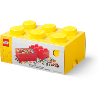 6-Stud Storage Brick – Yellow