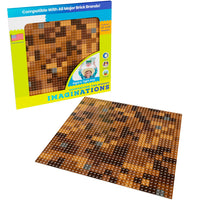 12" Brown Mosaics SLAB