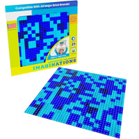 12" Dk Blue Mosaic SLAB