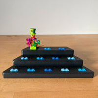Podium Display - Black with Blues
