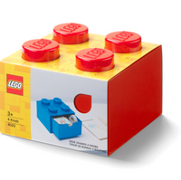 4-Stud Desk Drawer – Red