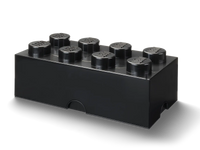 8-Stud Storage Brick – Black