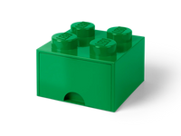 4-Stud Brick Drawer – Green