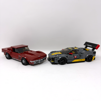 Chevrolet Corvette C8.R Race Car and 1968 Chevrolet Corvette (Prebuilt)