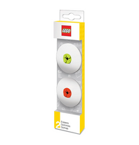 Eraser Red/Lime 2pk