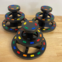 Round 3-Tier Display Multi-Colored